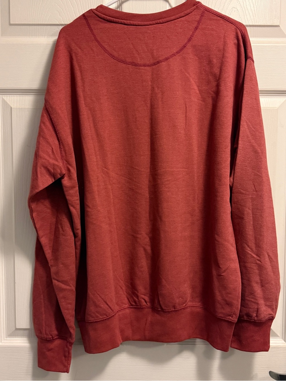 Cooperstown New York Women’s Crewneck Sweatshirt - Brick Red - Picture 4 of 4